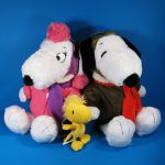 Snoopy and Fifi in their pilot outfits, with Woodstock
