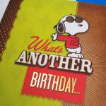 Joe Cool card close-up of gold foil and embossing