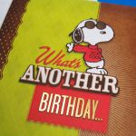 Joe Cool card close-up of gold foil and embossing