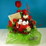 The Snoopy Cookie Jar Bouquet as delivered by The Flower Garden of Hartland Wisconsin