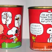 Charlie Brown Wastebasket - Blue Shirt