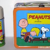Charlie Brown Lunchbox - Yellow Shirt, Purple Stripe
