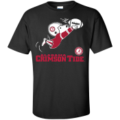 This "Snoopy" just looks horribly drawn on this shirt. Snoopy NCAA Football Shirt