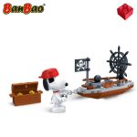 Peanuts BanBao Building Bricks - Pirate Treasure and Boat Peanuts BanBao Building Bricks - Pirate Treasure and Boat