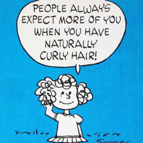 Frieda - People always expect more of you when you have naturally curly hair!