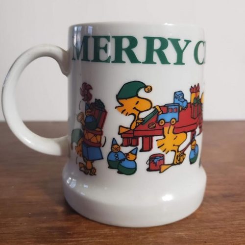 Snoopy 1983 Christmas Stein