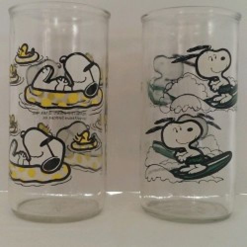 Snoopy Kraft Jelly Jar Glasses
