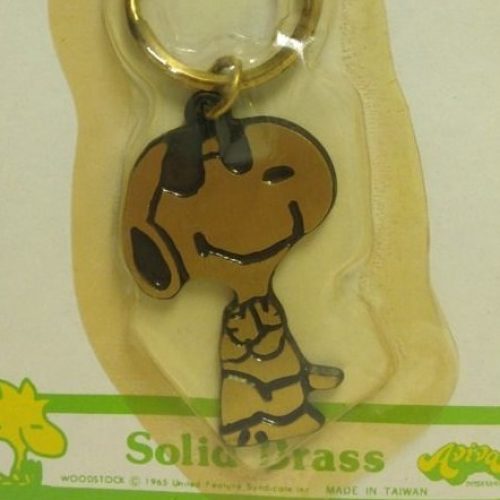Snoopy Brass Keychain by Aviva