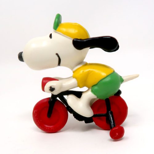 Bicycle Snoopy PVC Figurine