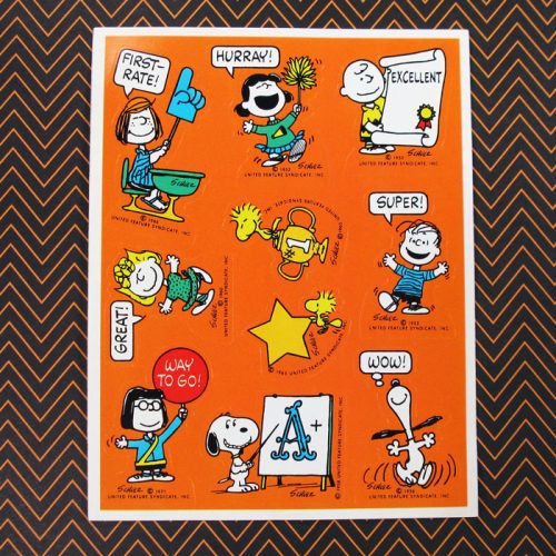 Peanuts School Reward Stickers