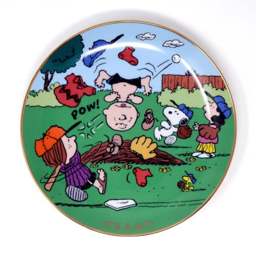 It's a Hit Peanuts Baseball Plate