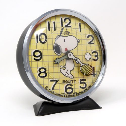 Tennis Snoopy Clock