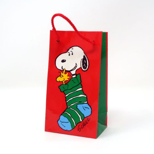 Snoopy & Woodstock Tiny Christmas Gift Bag
