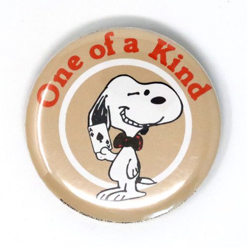 Snoopy "One of a Kind" Button