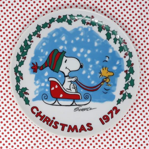 Snoopy 1972 Christmas Plate