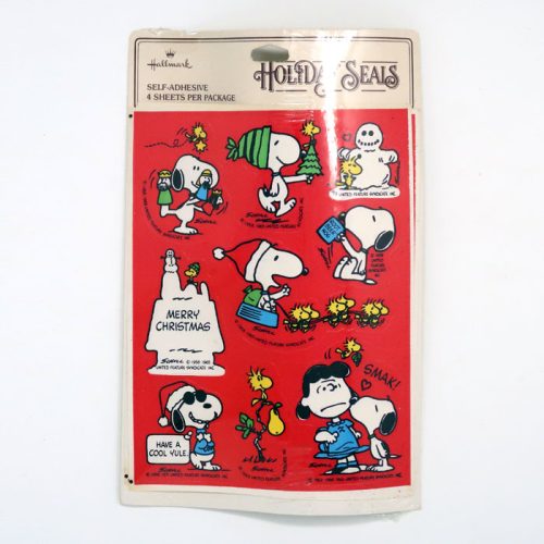 Snoopy & Woodstock Holiday Seals