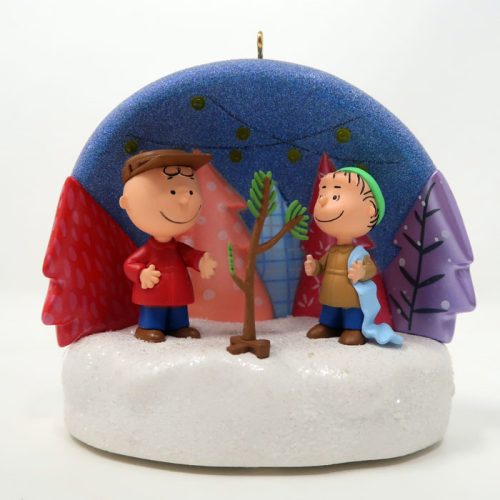 Charlie Brown & Linus in Christmas Tree Lot Christmas Ornament