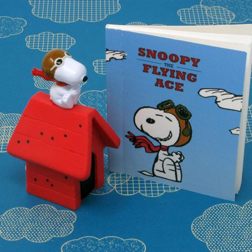 Snoopy the Flying Ace Figurine and Book
