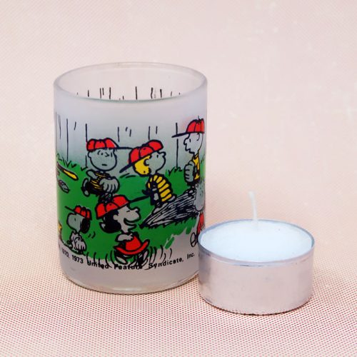 Peanuts Baseball Votive Candle