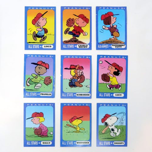 Peanuts Baseball Trading Cards by Ziploc