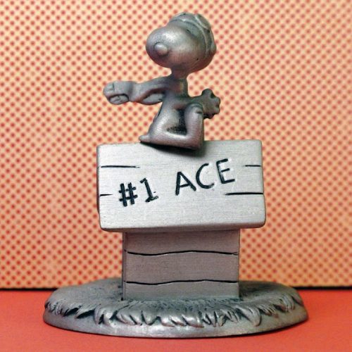 Snoopy Flying Ace Pewter Figurine