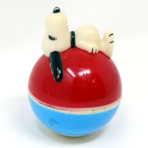 Snoopy Red/Blue Roly Poly Toy