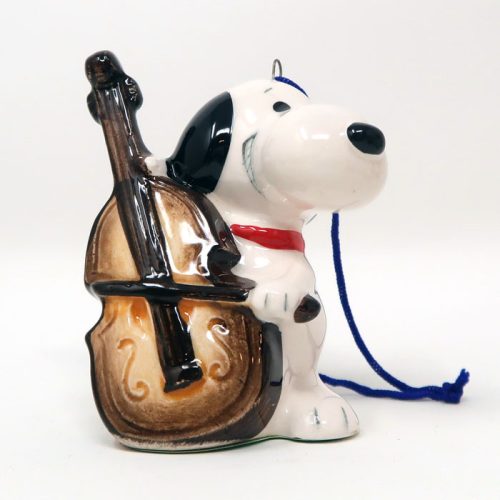 Snoopy with Bass Ornament