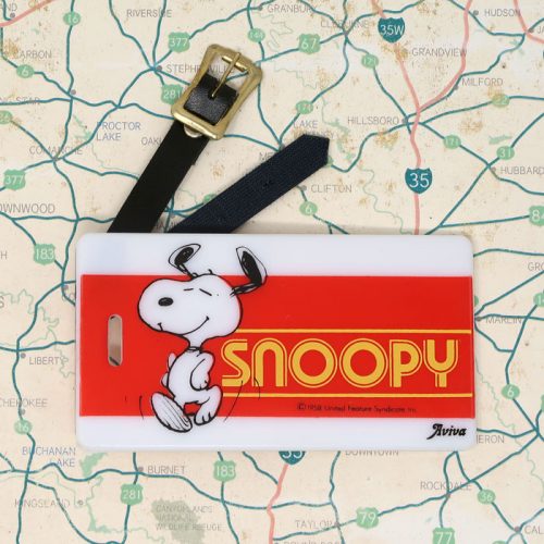 Dancing Snoopy Luggage Tag