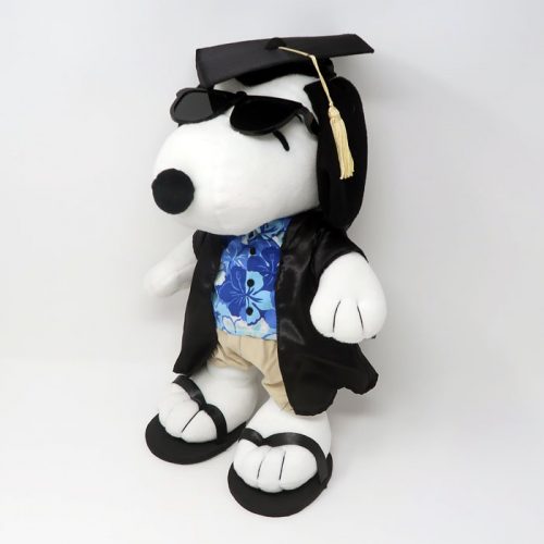 Graduate Snoopy Joe Cool wearing Hawaiian Shirt Plush Toy
