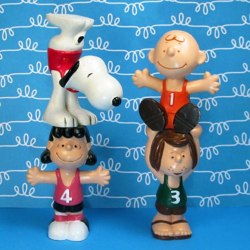 Peanuts Gang Gymnastics PVC Figurines