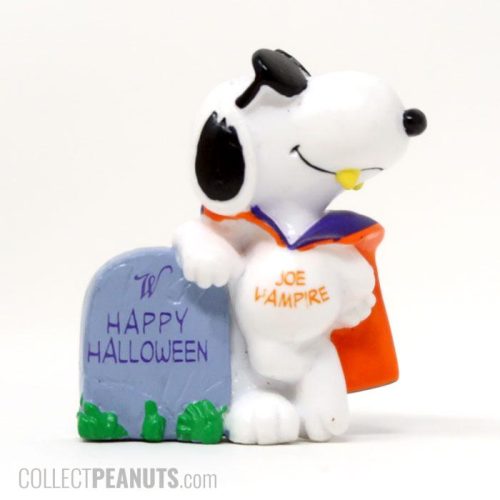 Joe Vampire leaning on tombstone Halloween PVC Figurine