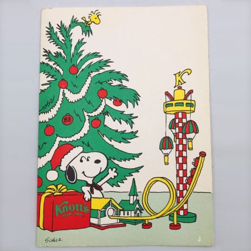 1983 Snoopy Knott's Berry Farm Christmas Card
