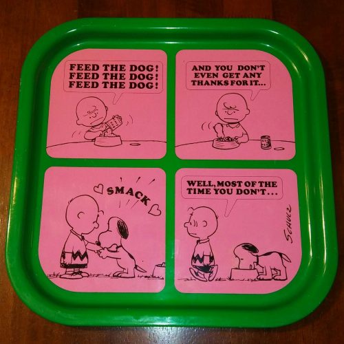 Charlie Brown & Snoopy Metal Tray