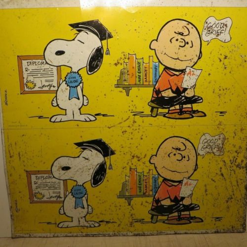 Charlie Brown & Snoopy Tin Sign