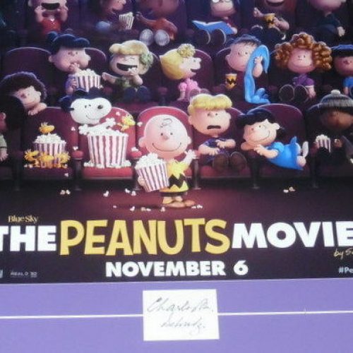 The Peanuts Movie Poster and Charles Schulz's Signature