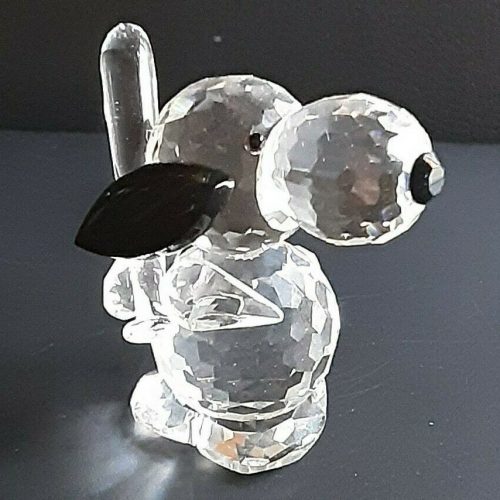 Silver Deer Snoopy Crystal Figurines