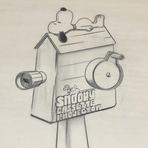 Snoopy Cassette Projector Artwork