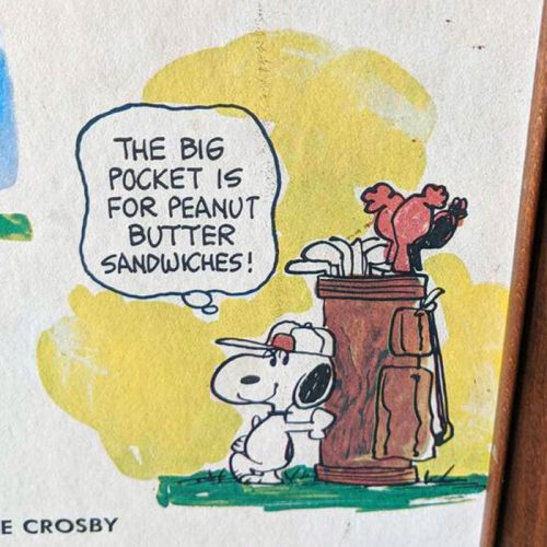 Snoopy at the Crosby Golf Tournament Print