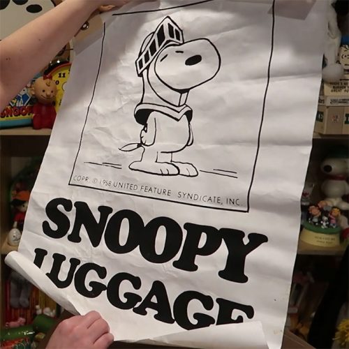 Snoopy Luggage Advertisement Poster