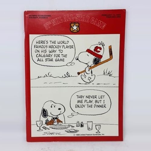 Snoopy NHL All-Star Game Program