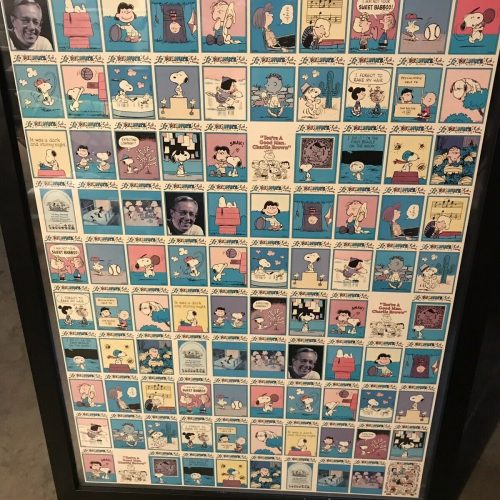 Peanuts Uncut Trading Card Sheet