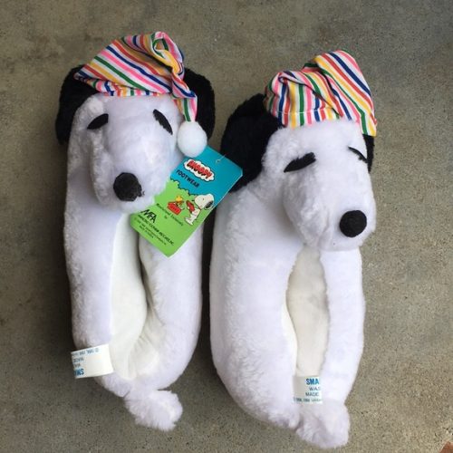 Vintage Snoopy Slippers